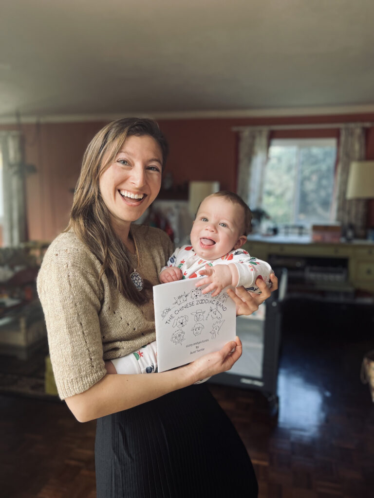 Yvette Holzwarth with her nephew Oliver